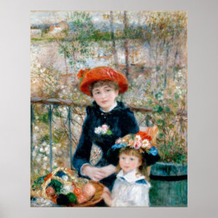 Poster Deux Soeurs - Renoir Impressionniste