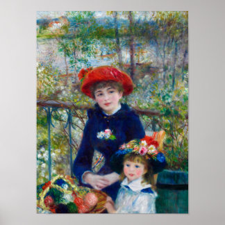Poster Deux Soeurs, Sur la terrasse de Renoir