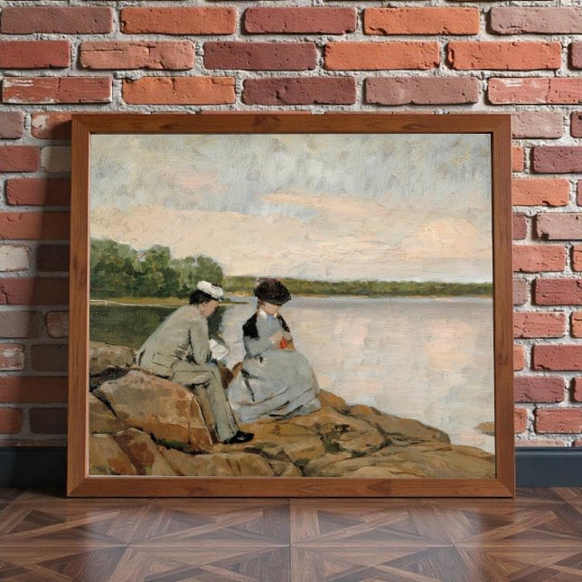 Poster Deux sur la plage, Arvid Liljelund (Créateur téléchargé)