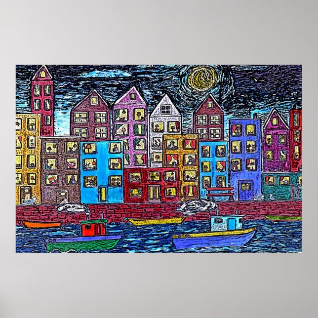 Poster Deux Tubereaux La Nuit (Devant)