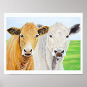 Poster Deux vaches pour Oklahoma 11 x 14 Imprimer