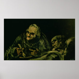 Poster Deux Vieux Hommes Mangent