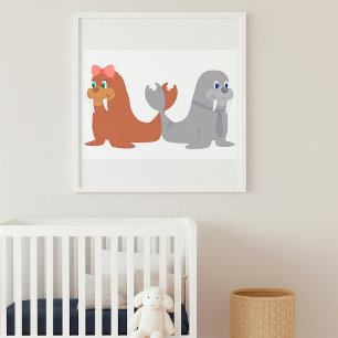 Poster Deux Walrus
