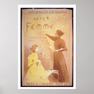 Poster "Deuxième exposition d'art féminin, Palais de l'In
