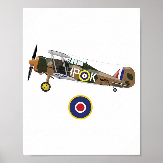 Poster Deuxième Guerre mondiale Avions britanniques (Devant)