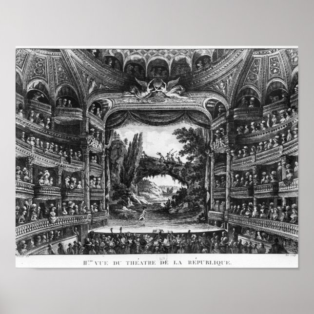 Poster Deuxième vue du théâtre de la République (Devant)
