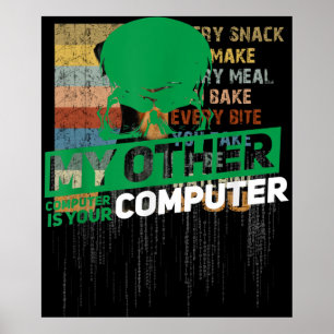 Poster Développeur Sysadmin Engineer Hacker Code d'admini