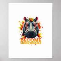 Devenez ingouvernable Retro Baby Hippo Moo Deng Au