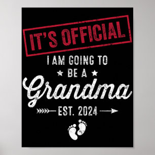 Poster Devenir Grand-Mère Premier Jour Des Mères Pour Gra
