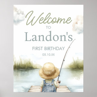 Poster Devenir Poisson Pour Son Premier Anniversaire Pann