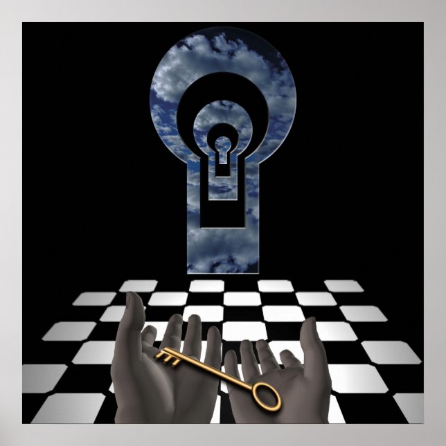 Poster Déverrouiller la connaissance (Devant)