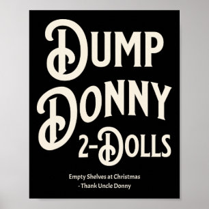 Poster Déverser Donny 2 Poupées Deux Poupées Trump Tarifs