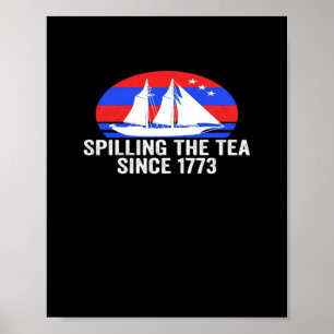 Poster Déverser Le Thé Depuis 1773 Classique