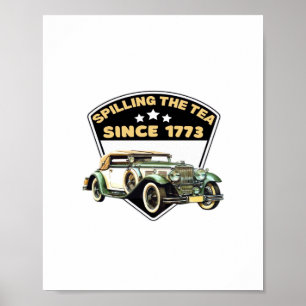 Poster Déverser Le Thé Depuis 1773 Premium