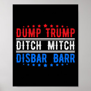 Poster Déverser Trump Abandonner Mitch Disr Rr Couleur Du