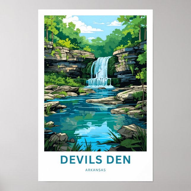 Poster Devils Den Arkansas (Devant)