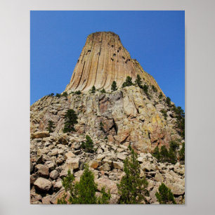 Poster Devil's Tower, Devil's Tower National Monument, WY
