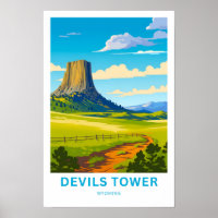 Devils Tower Wyoming Travel Imprimer