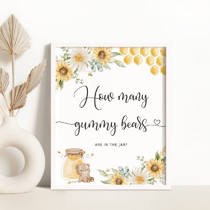 Poster Devine combien d'ours gummy sont dans le bocal