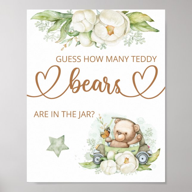 Poster Devinez combien d'affiches nounours (Devant)