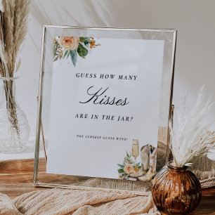 Poster Devinez combien de baisers Connexion Fête des mari