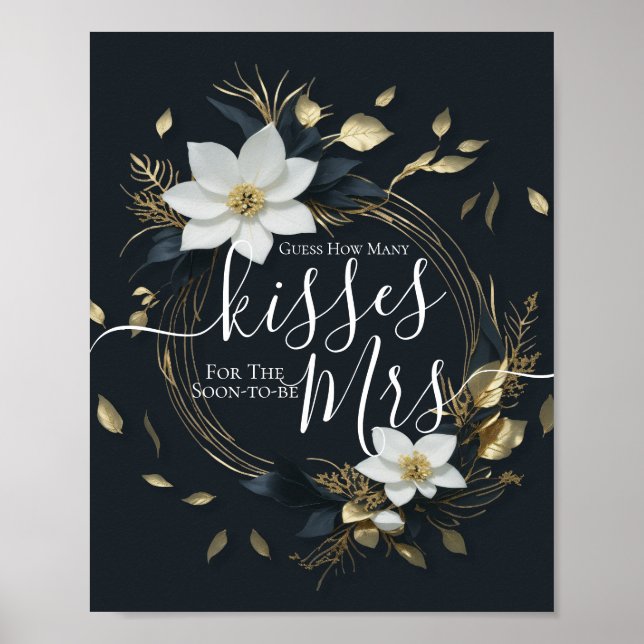 Poster Devinez combien de baisers pour bientôt M. Mme Bri (Devant)
