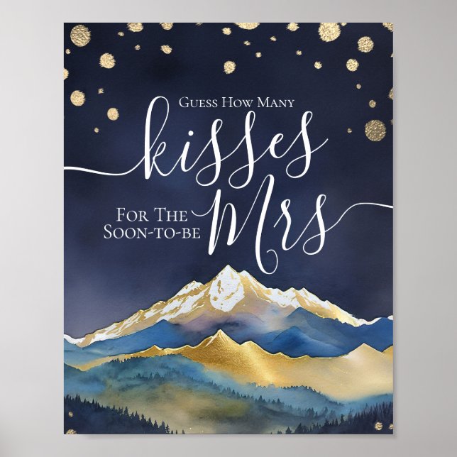 Poster Devinez combien de baisers pour bientôt M. Mme Bri (Devant)