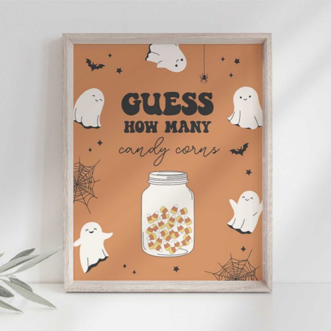 Poster Devinez combien de bonbons dans le panneau du part (Créateur téléchargé)