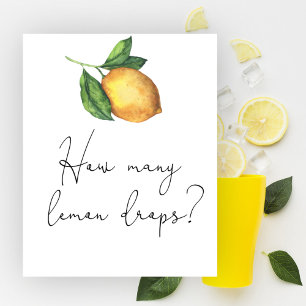 Poster Devinez combien de gouttes de citron pour une baby
