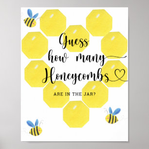 Poster Devinez combien de nids de miel se trouvent dans l