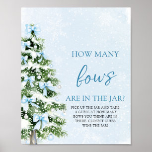 Poster Devinez combien de nœuds pour le bébé à Noël
