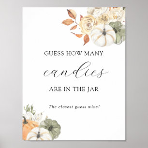 Poster Devinez combien sont dans la Jar Shower Game Poste