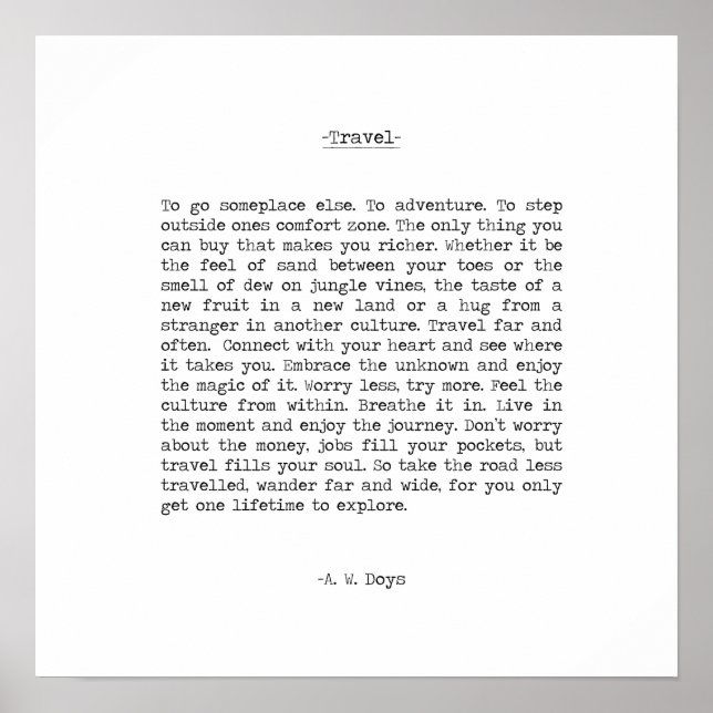 Poster Devis d'aventure de A. W. Doys (Devant)