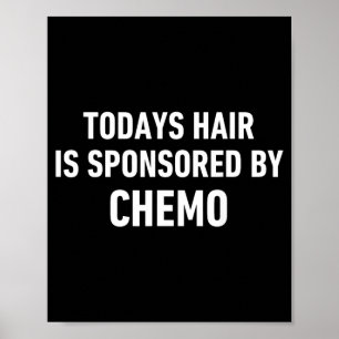Poster Devis de cheveux de patient cancéreux Cheveux d'au