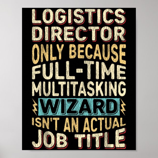 Poster Devis de l'Assistant Multitâche du directeur logis (Devant)