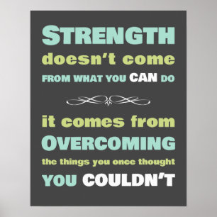 Poster Devis de motivation de la force