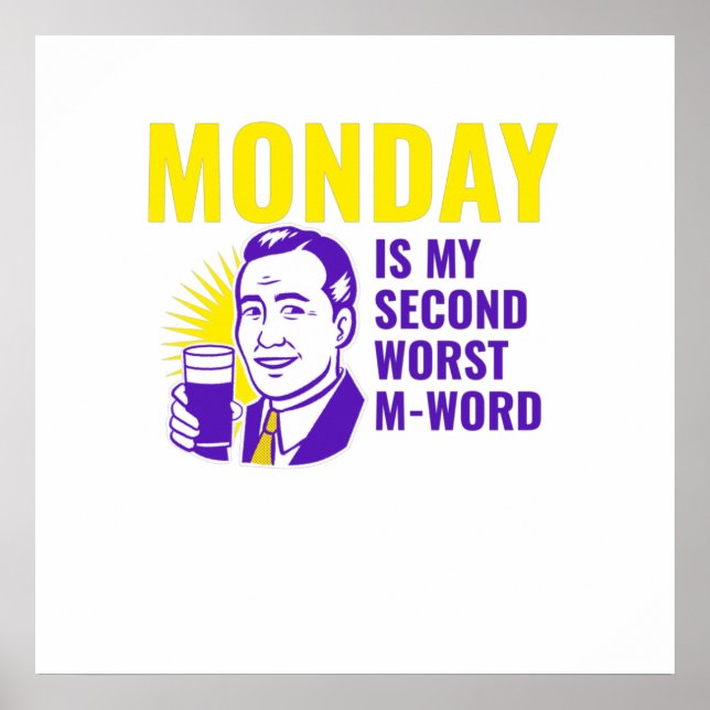 Poster Devis drôle du lundi (Devant)