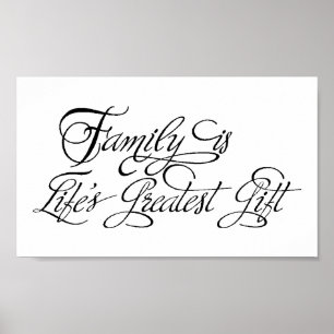 Poster Devis famille