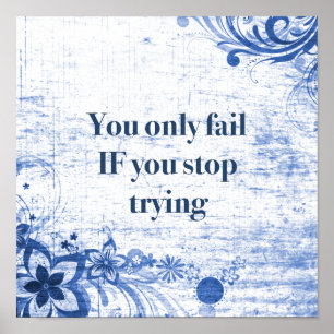 Poster Devis inspirant   La motivation n'abandonne pas