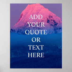 Poster Devis Inspiration Ombre Mountain