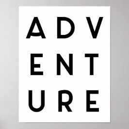 Poster Devis minimaliste d'aventure