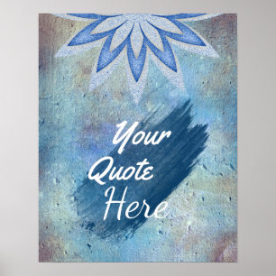 Poster Devis personnalisé Vintage Lotus Flower personnali