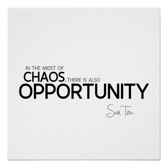 Poster DEVIS : Sun Tzu - Opportunité (Devant)