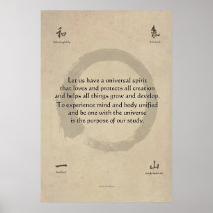 Poster Devise d'Aikido de Ki