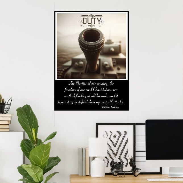 Poster Devoir : Fer et poussière (Bureau à domicile)