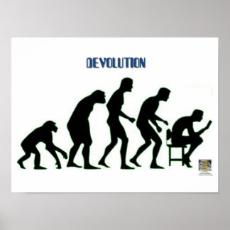 Poster DÉVOLUTION - La descente de l'homme moderne dans..