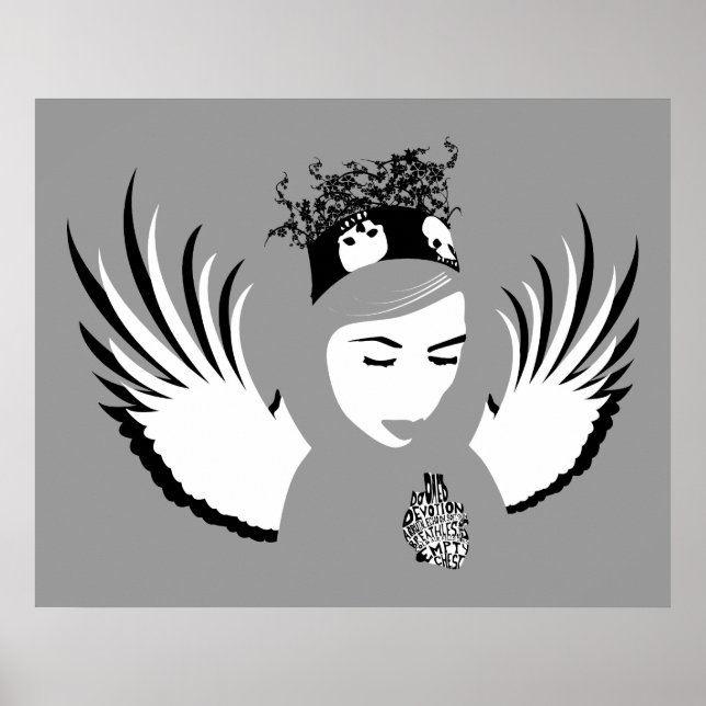 Poster dévotion condamnée : ange perdu (Devant)