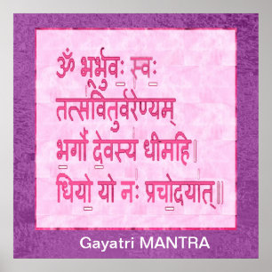 Poster Dévouement au mantra GAYATRI