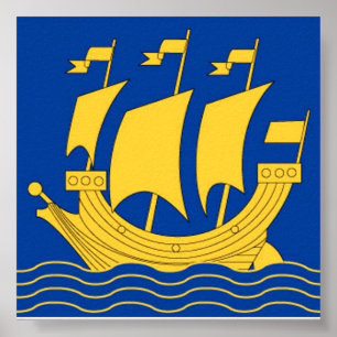 Poster d'expédition jaune