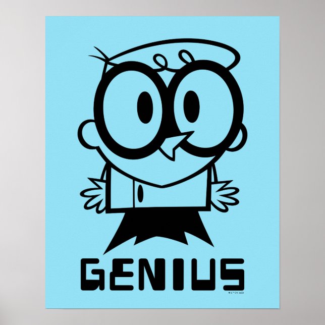 Poster Dexter "Genius" - Graphique en bref (Devant)